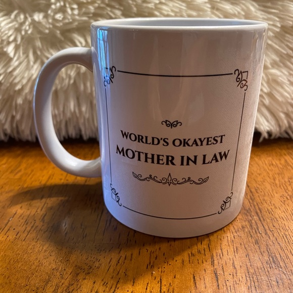 Worlds Okayest mother-in-law mug. New in box - Picture 1 of 3